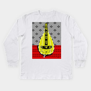 Hurdy-Gurdy with patterns Kids Long Sleeve T-Shirt